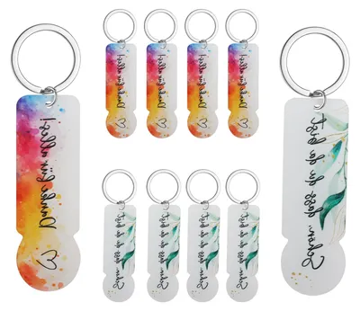 10 Acryl Einkaufswagenchip Schlüsselanhänger, abnehmbar