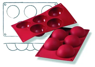 Produktbild von Silikon-Backform, 295x175x45 - 5 Formen