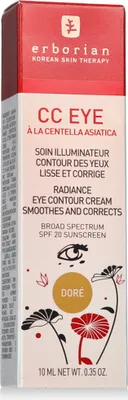 A product box for Erborian CC Eye Radiance Eye Contour Cream.