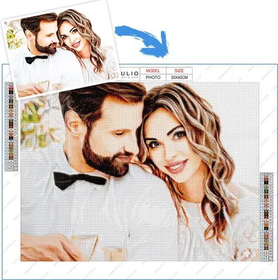 Produktbild von ARTULIO Diamond Painting Eigenes Foto 40x60cm  Diamond Painting Foto, Set für Erwachsene