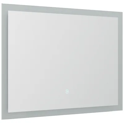 Immagine prodotto di Specchio 80x53cm con illuminazione LED, specchio da bagno, funzionamento a sfioramento
