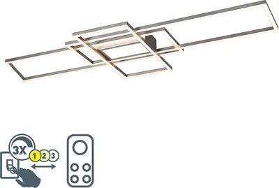 Immagine prodotto di Lampada da soffitto moderna a LED IRVINE argento Trio 620010407