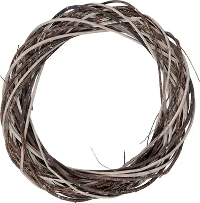 Image de Clayre & Eef 6RO0610L, couronne décorative, couleur marron-beige, 40 cm x 6 cm