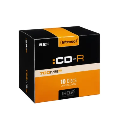 Produktbild von Intenso CD-R 700Mb 52x jewelcase (10), 700 MB, 52x, CD-R