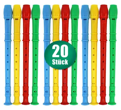 Produktbild von 20 Stück Kinder Flöte Spielzeug - ca. 30 cm