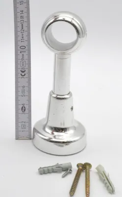 Produktbild von 1x Wandträger  Chrom für Stil Ø 28 mm Kunststoff 12 cm