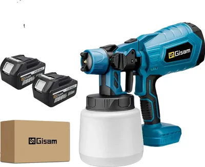 Immagine prodotto di Pistola a spruzzo elettrica, capacità 1000 ml, alta efficienza, 2 batterie grandi Blu