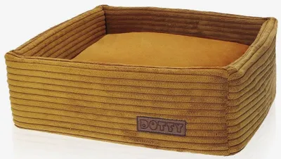 Produktbild von DOTTY Hundesofa CUBE Hundebett Hundekissen Tierbett Katzenbett Hundekorb Schlafplatz Größe M (50 x 50 cm)