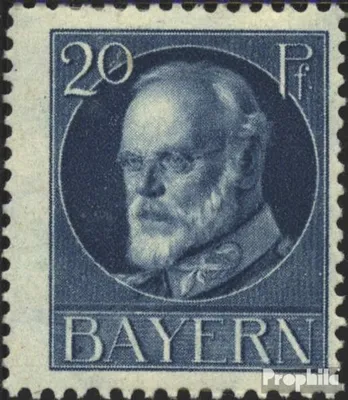 Produktbild von Briefmarken Bayern 1914 Mi 97I a gestempelt König Ludwig III