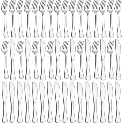 Image de Service de couverts de 36 pièces, comprenant couteaux et fourchettes, pour 18 personnes