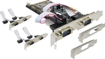 Zdjęcie produktu dla DeLOCK 89347, PCIe, Seryjny, RS-232, Czarny, 0,0002304 Gbit/s, 256 B