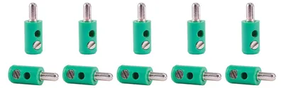 Produktbild von Viessmann 6872 - Querlochstecker grün, 10 Stück - Neu