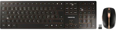 Produktbild von CHERRY DW 9100 SLIM, Kabellos, RF Wireless + Bluetooth, Schwarz, Maus enthalten