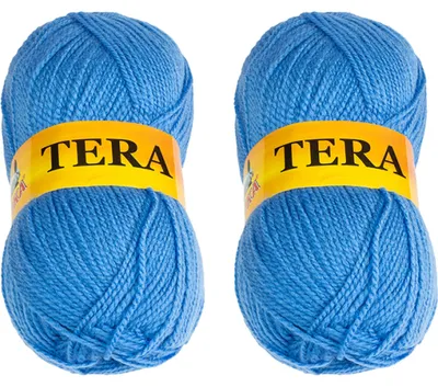 Obrázek produktu pro SET 2ks - Příze TERA - 100 g, 310 m - Modrá
