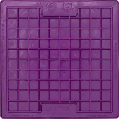 Produktbild von LickiMat Buddy Leckmatte für Hunde., Farbe:lila, Größe:small - 20 x 20cm