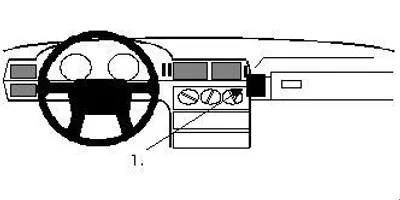 Produktbild von Brodit ProClip Fahrzeughalter 851936 - Winkelbefestigung - Volvo 850 92-97