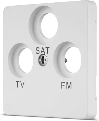 Produktbild von REV NOVA Abdeckung für Antennendose (TV/RF/SAT) | weiß
