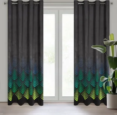 Zdjęcie produktu dla Zasłona ANGELINA turkusowa 140x250 cm zasłona z oczkami