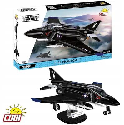Produktbild von COBI F-4S Phantom II Black Bunny Militärflugzeug Modellbausatz