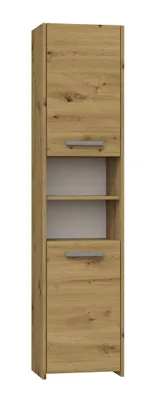 Immagine prodotto di Mobile bagno stretto con ripiani MARGO - rovere artigianale