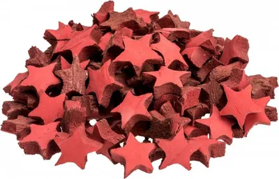 Produktbild von Kokos Stern mini rot 100 Stk. ca. 3cm