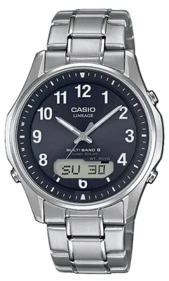 Immagine prodotto di CASIO orologio unisex LCW-M100TSE-1A2ER modello in titanio orologio radiocomandato a trazione solare display digitale analogico