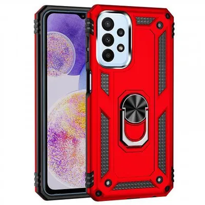 Produktbild von Armor Hülle Für Samsung Galaxy A Serie (Glas-Variante) - Farbe: Rot - Modellkompatibilität: Für Samsung Galaxy A23 5G - Displayglas: Ohne 9H Display Glas