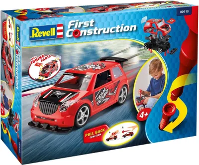 Produktbild von Erste Konstruktion auto 00910 - Pull Back Rallye Auto (červené) (1:20)