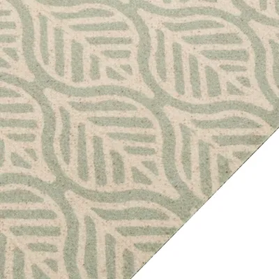 Produktbild von vidaXL Küchenteppich Waschbar Blätter 60x300 cm Samt