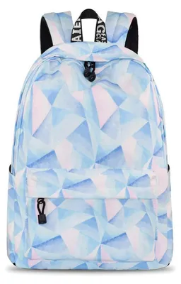 Produktbild von Mädchen Schulrucksack mit Laptopfach, wasserabweisend, hellblau