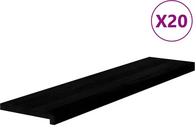 Produktbild von Treppenstufen 20 Stk. Dunkelbraun 110x25x2 cm Massivholz Eiche