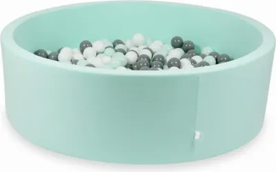 Immagine prodotto di Piscina Dry Mint 130x40 con 700 palline: Bianco, grigio, menta chiara