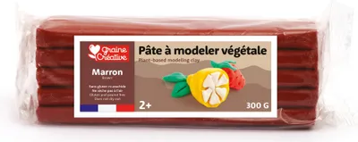 Obrázek produktu pro Graine Creative modelovací hlína na rostlinné bázi 300 g hnědé modelovací hlíny pro opakované použití