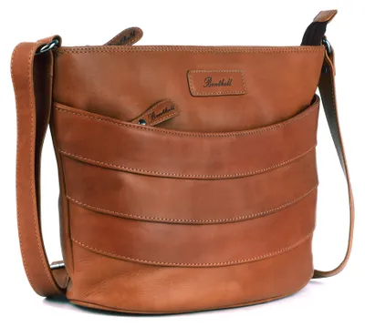 Produktbild von Benthill Damen Handtasche Leder - Shopper aus weichem hochwertigem Echtleder - Vintage Fashion Bag Beutel - Umhängetaschen - Schultertasche