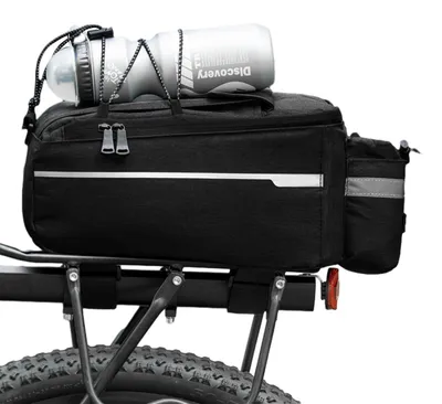 Immagine prodotto di 1 borsa termica per bicicletta, accessorio per il trasporto bagagli (nera)