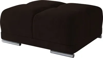 Produktbild von Polsterhocker, Mini Pouf B:91 cm x H:42 cm L:98 cm, Fußhocker, Sitzhocker, Sitzpouf, Puff Hocker Farbe: Schokolade