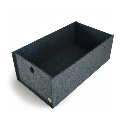 Produktbild von Aufbewahrungsbox CARGA Filz 35 x 18 x 20 cm ohne Deckel in anthrazit meliert