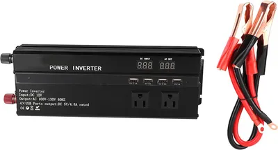 Produktbild von Auto-Wechselrichter, 4 USB-Anschlüsse, tragbarer 12/24-V-Eingang, Wechselrichter-Adapter für Auto, LKW, Wohnmobil