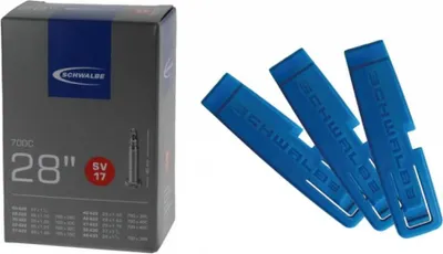 Image de Chambre à air Schwalbe SV17 (28/47-622/635) - 28 pouces - 1 jeu de 3 démonte-pneus