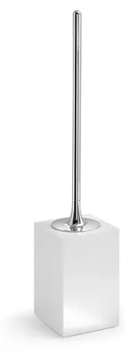 WC-Bürste aus Harz und Sand, 47,2 cm, weiß, oval