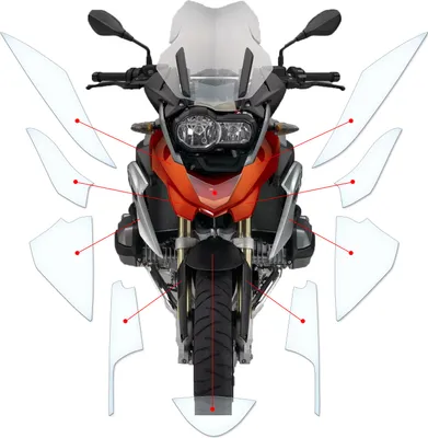 Produktbild von Lackschutzfolie Steinschlagschutz passend für BMW R1200GS 2014-2016