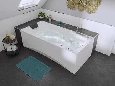 Produktbild von Rechteck Whirlpool Centauri 190x90 links  Germany 18 Düsen mit Armatur : Mit Armaturen Varianten: Mit Armaturen