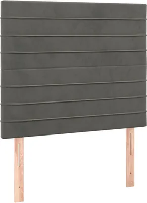 Produktbild von vidaXL Kopfteil Dunkelgrau 90 x 5 x 118/128 cm Samt