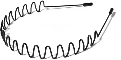 Immagine prodotto di Fascia per capelli ondulata – Fascia metallica nera con effetto ondulato – Adatta per adulti – Unisex – CHPN