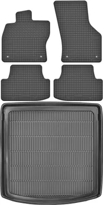 Immagine prodotto di Seat Leon III ST / Kombi (2013-2020) - KIT: Tappetini in gomma + Tappetino per il bagagliaio