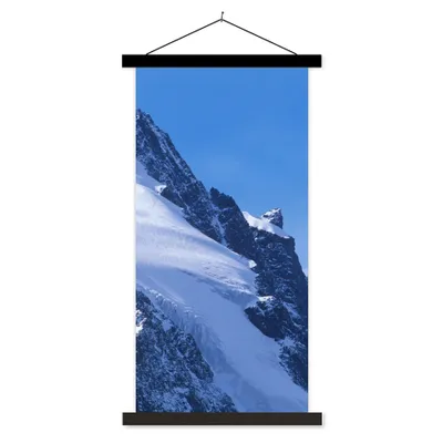 Produktbild von MuchoWow® Textilposter Der österreichische Großglockner mit Bergen in Europa 90x180 cm mit schwarzem Rahmen - Dekoration Wohnzimmer