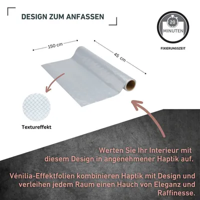 Produktbild von Klebefolie Riffelblech matt - 45x150cm