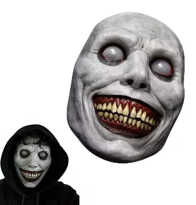 Lachendes Dämonenmasker, Latex, Grusel-Horror-Masker, Halloween