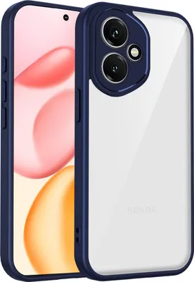 Obrázek produktu pro Pouzdro pro Honor 400 průhledný zadní kryt s TPU rámečkem, odolné proti nárazům Modrý
