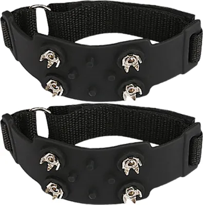 Produktbild von 1 Paar Steigeisen Traktionsstollen Schneeschuhspikes mit verstellbarem Verschlussband Anti-Rutsch-Eis-Schneeschuh-Steigeisenspikes